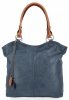 Uniwersalne Torebki Damskie XL firmy Hernan Shopper Bag Granatowa